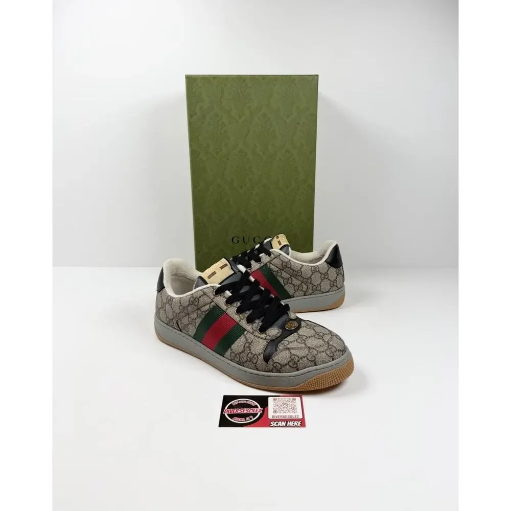 Size 8.5US - Gucci Screener Beige Monogram NEW/RETAIL $1.1K!